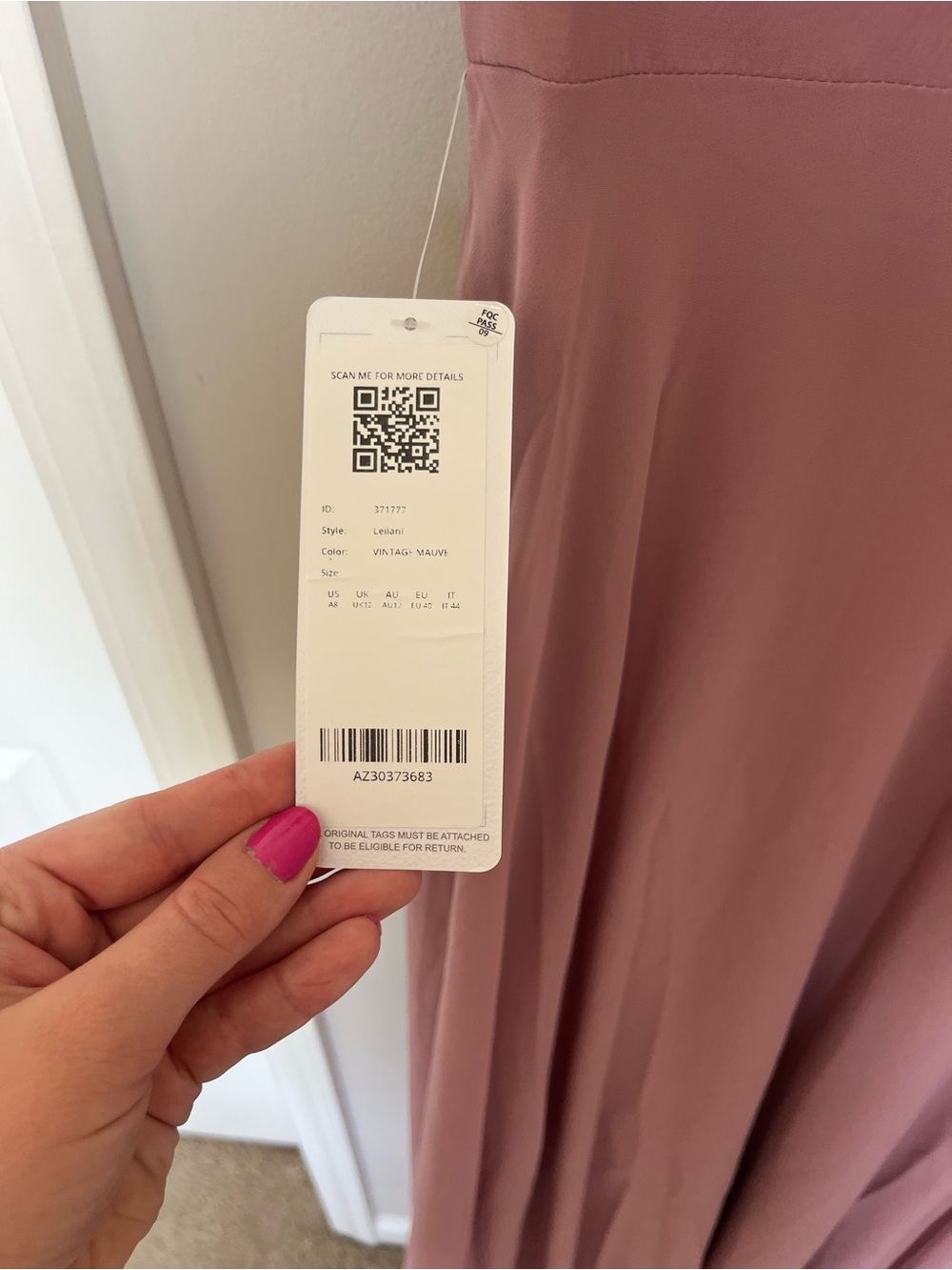 Azazie Vintage Mauve Slip Dress